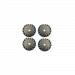 A set of EasyMech 152mm Aluminium Mecanum wheels (Bearing type rollers)-(4 pieces)